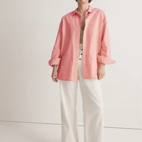 Madewell Tops - Madewell Signature Poplin Shirt in Cafe Pink